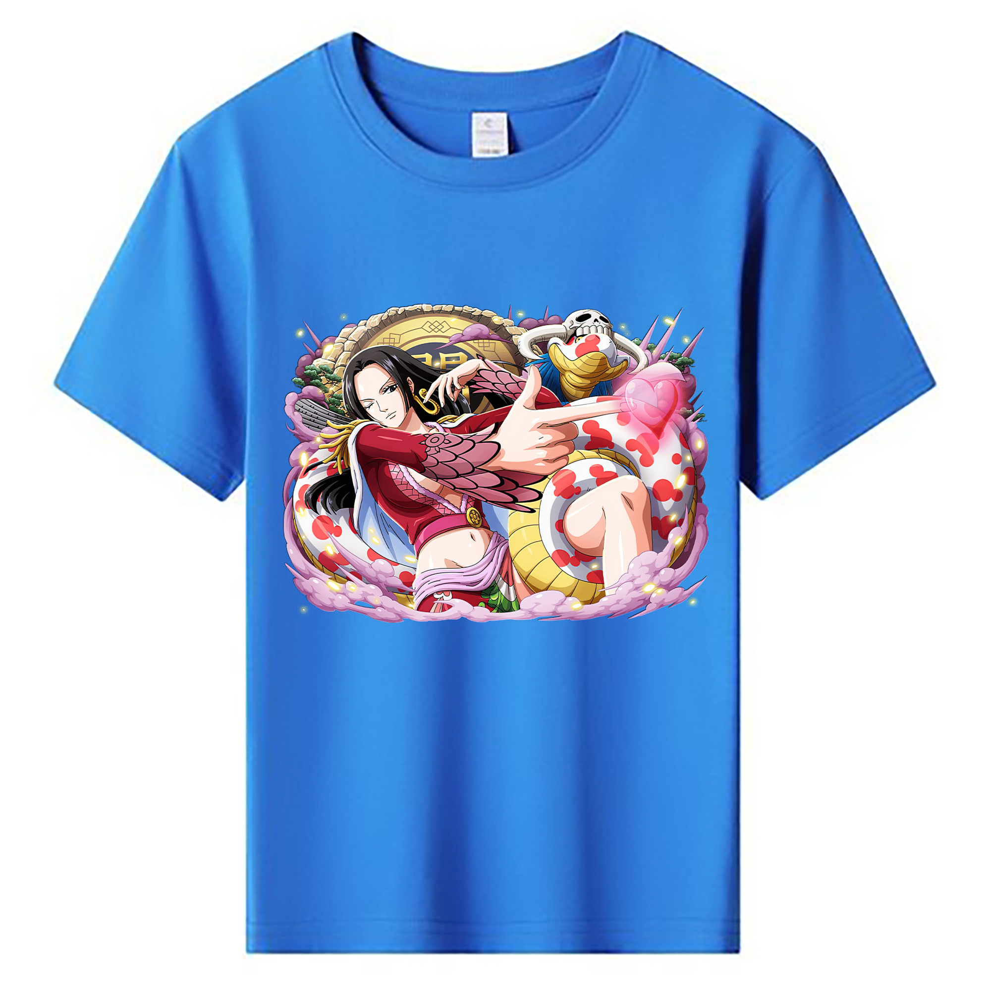 ワンピース ボア・ハンコック ONE PIECE Boa·Hancock 綿100％キッズTシャツ（フロントプリント）